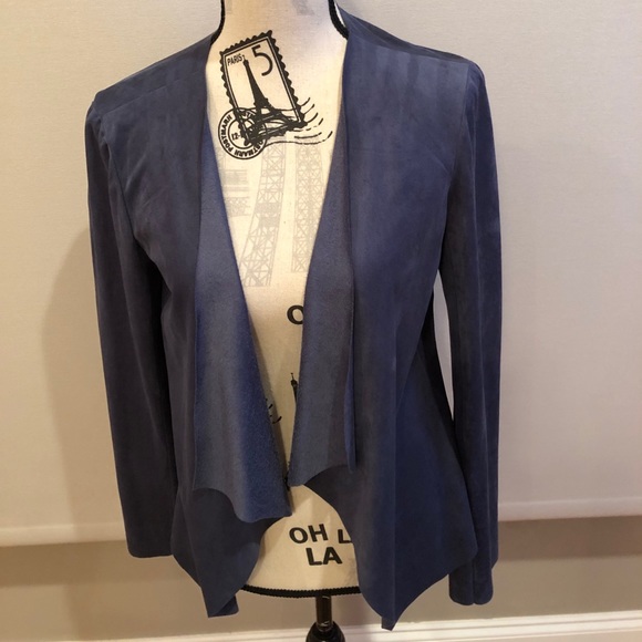 Loft Faux suede drape front jacket - *buy 2 Loft items, get 1 free* - Picture 1 of 9
